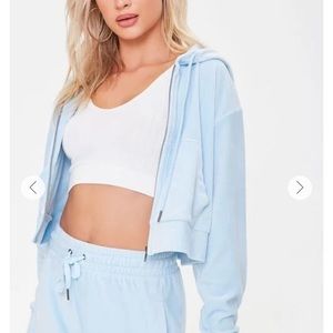 BRAND NEW velour tracksuit w/ original tags-size Large